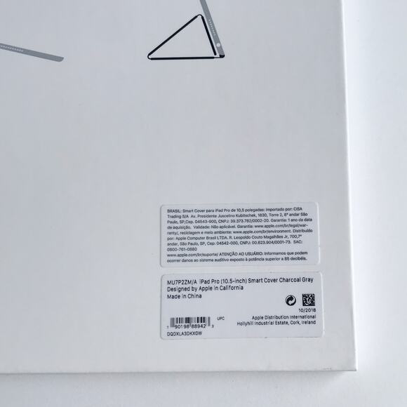 Apple iPad Pro 10.5 Smart Cover Charcoal Gray Grey Slimline Magnetic Folding - Picture 6 of 12